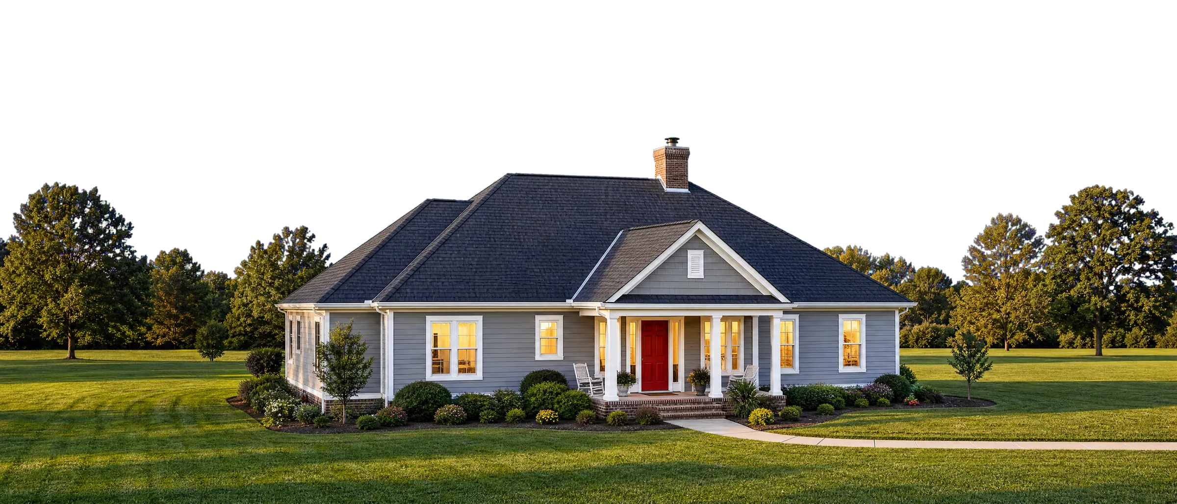 A house gets a new roof