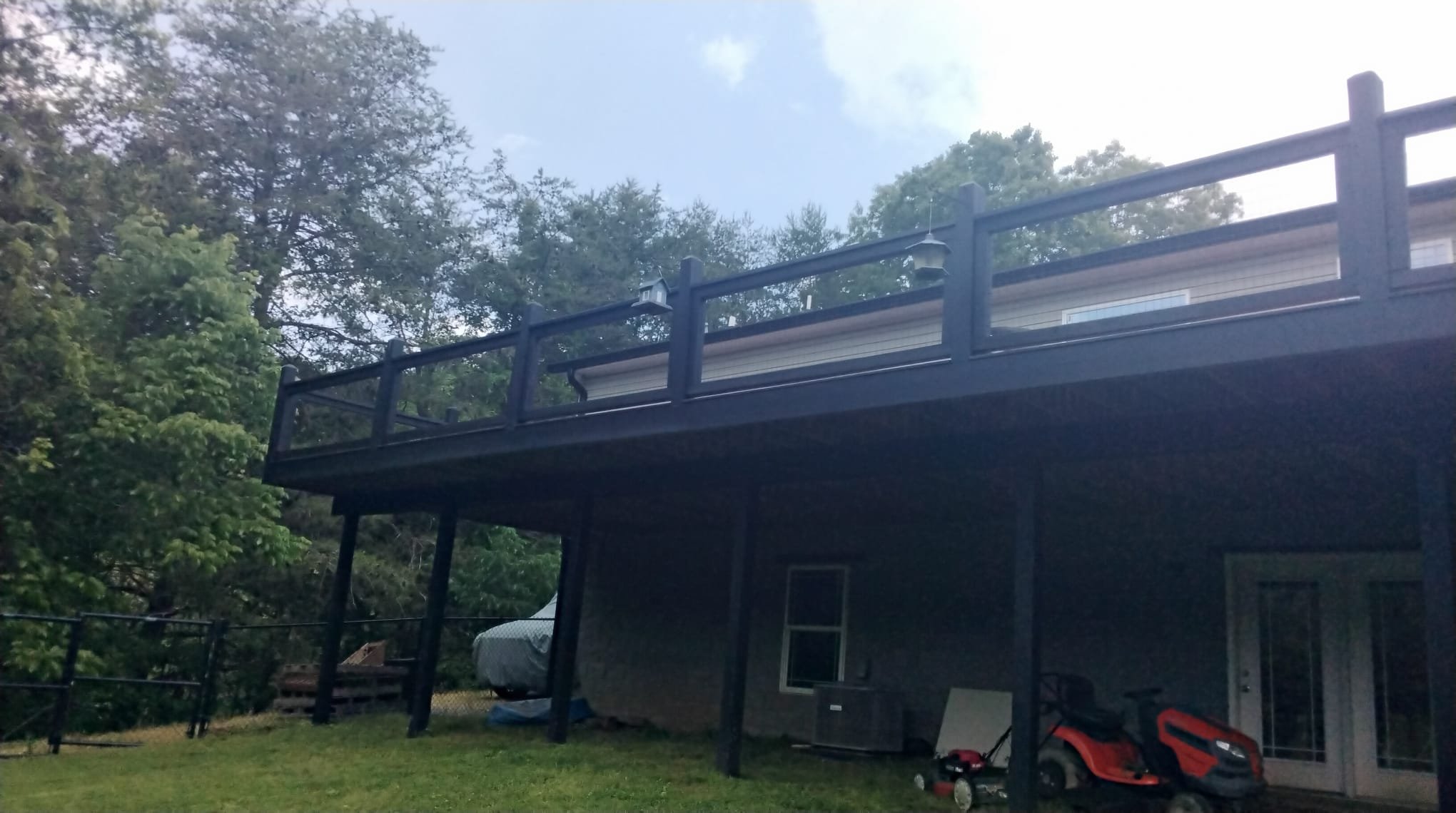 A view of a freshly repaired and sturdy home exterior post-repair